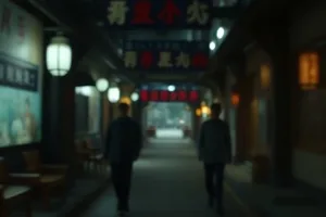 西部小镇旅店门廊与挂着的旧马鞍