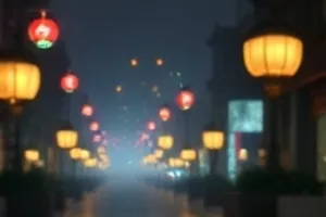 航站楼玻璃幕墙反射出的两条不同人流
