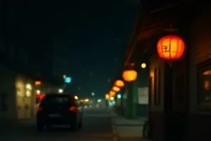 空旷走廊尽头传回声的金属栏杆