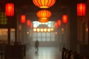 废弃铁轨延伸至荒原尽头的黄昏剪影