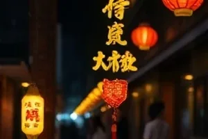 夏日海滩上四个少年的背影与远处沙堡